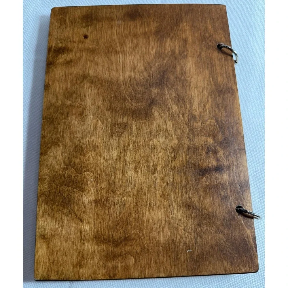 VTG Style Wooden Guest Book People I've Drunk With Bar Journal Notebook NB008